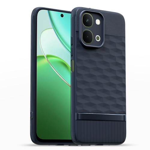 Image of Outlouders Back Cover for Vivo T5x / Vivo Y51 Pro /iQOO Z11x 5G | Full Camera Protection | TPU Soft Flexible Shockproof Bumper Case (Blue)