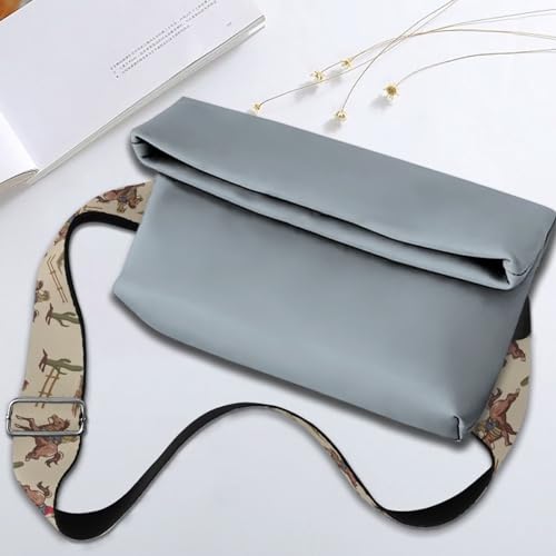 Image of Wide Bag Straps Replacement Crossbody Western Cowboy Horse Guitar Straps for Handbags /Purses /Messenger /Duffel Bags Backpack Straps Replacement Adjustable Length from 30 inch to 50.3 inch