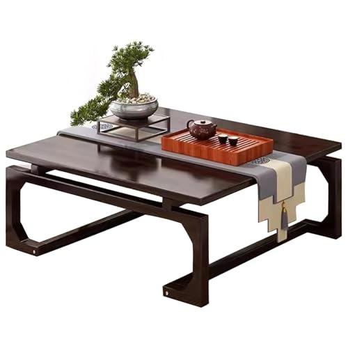 Mesa de té japonesa portátil, mesa de centro vintage para comedor, altar, mesa de centro para sala de estar