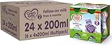 Cow & Gate 2 Follow On Baby Milk Ready to Use Liquid Formula, 6-12 Months, 4x200ml (Pack of 24)