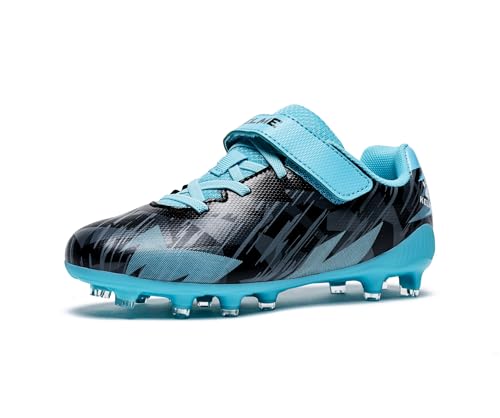 KELME Kids Soccer Cleats, Boys Girls Firm/Artificial Ground Shoes, Outdoor Football Baseball