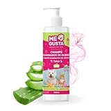 me gustan USO FRECUENTE: Su fórmula delicada, con tensioactivos suaves, permite utilizarlo regularmente sin dañar la piel ni el pelaje del animal.