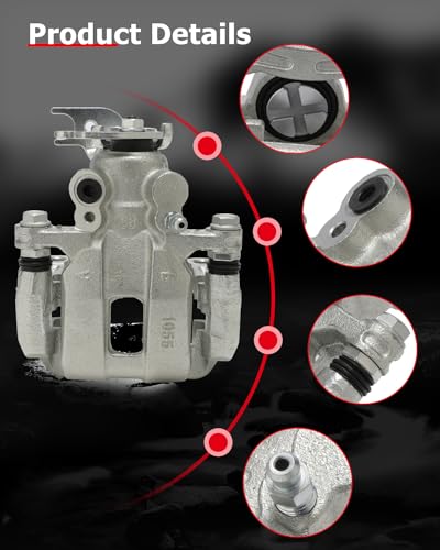 Image of cciyu Rear Right Brake Caliper Assembly w /Bracket 19B3358 2009-2014 For Acura For TSX,2011-2014 For Acura For TSX Wagon,2008-2012 For Honda For Accord,2008-2012 For Honda For Accord Sedan All Engin