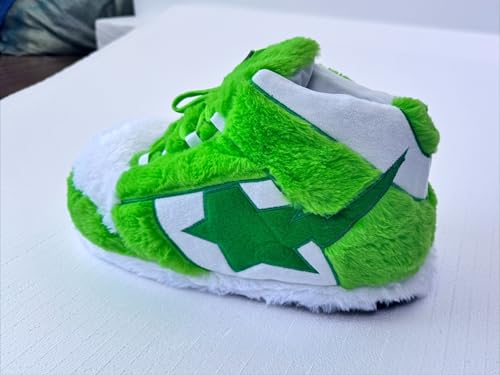 Image of CUTEGAL Sneaker Slippers Star Fluffy Shoes Memory Foam One Size Indoor Comfy and Trendy for Men Unisex Home Pantuflas