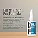 GluBoost Fill n’ Finish Pro Formula – Self-Leveling, Flexible, Clear Wood Filler for Cracks, Dings, and Repairs – Interior Pore and Wood Grain Filler for Finishing and Repair – 2 oz Solution