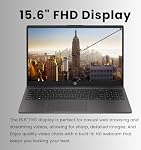 HP 255 G10 15.6" FHD Ordinateur portable d'affaires, AMD Ryzen 7 7730U, 16GB RAM, 1TB PCIe SSD, Clavier numérique, Webcam, Wi-Fi 6, HDMI, Windows 11 Pro, noir