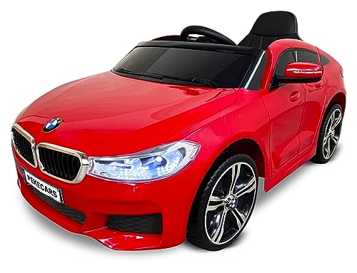 PEKECARS Coche eléctrico Infantil Compatible con BMW 6 GT 12V con Mando. Coche electrico para niños de 1 a 4 años. Asiento Acolchado. Ruedas Caucho antipinchazos