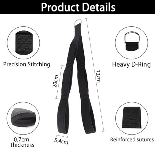 Trizepsseil Kabelzug Fitness, Kabelzug Fitnessgeräte Mit Tragetasche, trizeps trainingsgerät verwendet für latzug Und Erhöhen Sie die Kraft des Oberkörpers, Geeignet trizeps Krafttraining (Black)