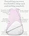 PurComfy Supersoft Sleep Sack 1.0 TOG, Premium Bamboo Viscose Baby Sleeping Bag, 2-Way Safe Zipper Sleepsacks 15-24 Months (Lilac)