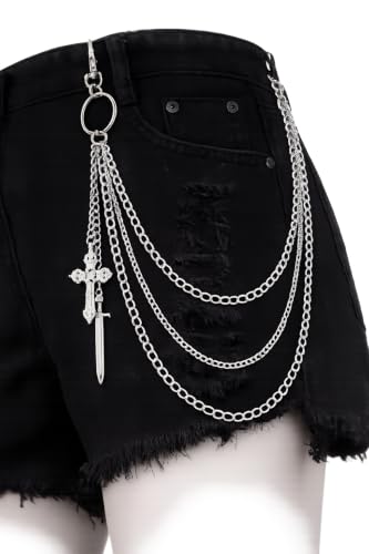 ENTAN Silver Multi-Layer Jeans Chain - Image 4