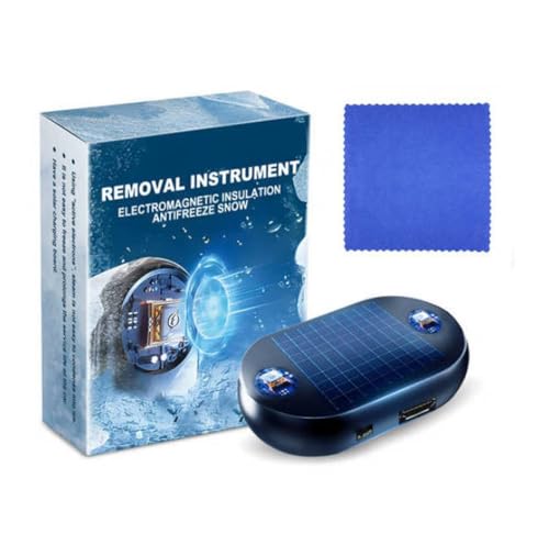 Anti-Freeze Electromagnetic Car Snow Removal Device, Snow & Ice Melt Remover, Compact Antifreeze Defroster for Windshields, Mirrors, and Glass Surfaces, Multipurpose for Cars (1PC, Small)