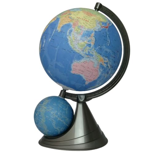 昭和カートン 二球儀地球儀 球径26cm 26-GF-J 行政図タイプ 日本地図付（Amazon）