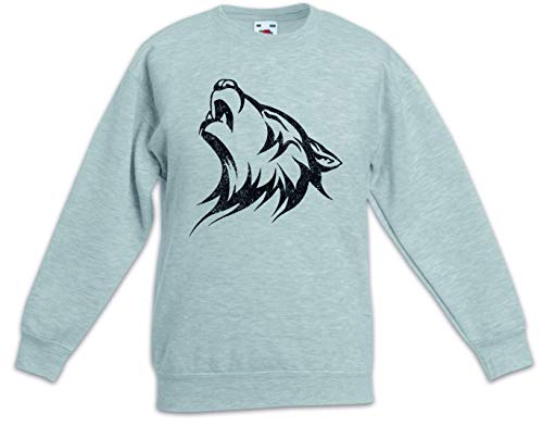 Sweat-shirt pour enfants imprimé loup sauvage pull garçon fille