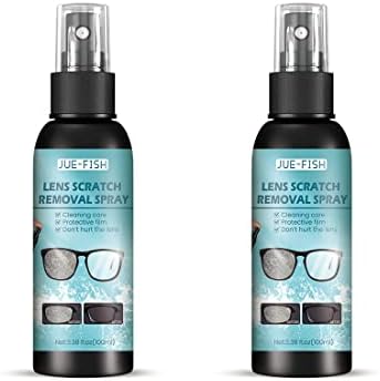 2PCS - Lens Scratch Removal Spray 100ML,Eye Glasses Windshield Glass fix Liquid,Spray & Anti Fog Spray for Glasses，Glass Scratch fix Solution,Safe for All Lenses Eyeglasses and Screens