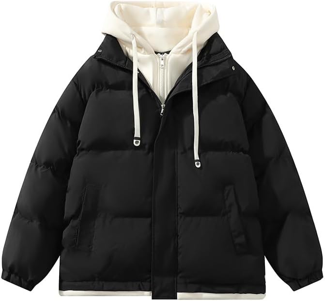 [ZebrApril] 冬服 メンズ 防寒 コート 中綿 フード付き アウター 厚手 ジャケット 防風 撥水 ゆったり 体型カバー