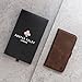 Porter Riley - Leather Case Compatible with Samsung Galaxy S25 Ultra. Premium Genuine Leather Stand Case/Wallet/Cover (Chocolate Brown)
