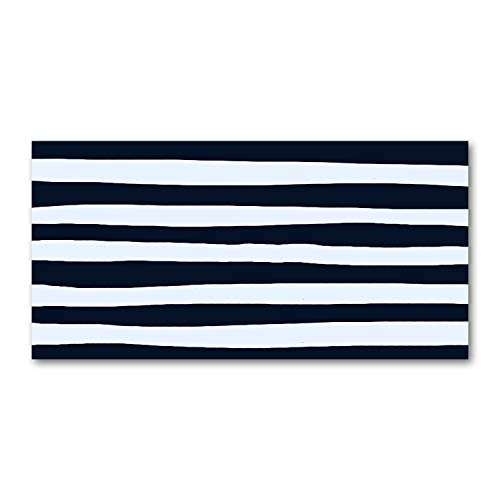 Tirages sur toile noir et blanc Tulup 100x50 cm à fond rayé