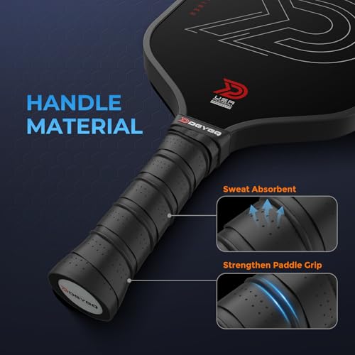 Image of DGYGQ Pickleball Paddles with Polypropylene Honeycomb Core, T700SC Power Carbon Fiber Pickleball Paddle, Increased Power for Ultimate Spin & Consistency