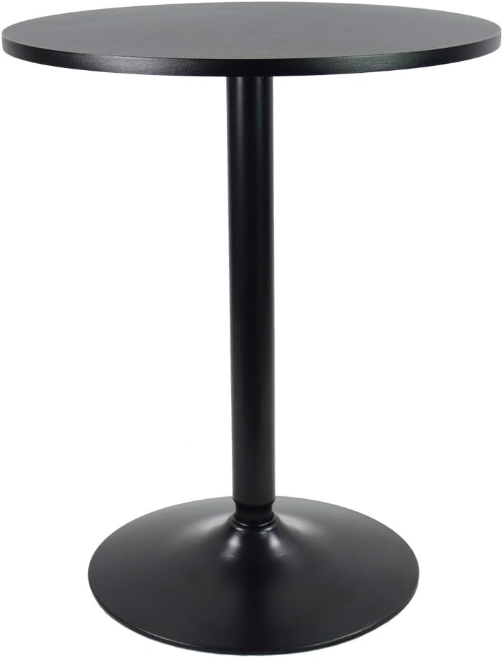 KKTONER Round Bar Table 60CM Top for Cocktail Bar Pub Coffee Tea Dining Bistro outdoor Table (74CM H)