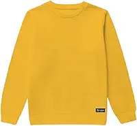Blusão Moletom Infantil Liso Básico Gola Redonda Sem Capuz