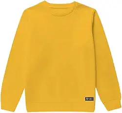 Blusão Moletom Infantil Liso Básico Gola Redonda Sem Capuz