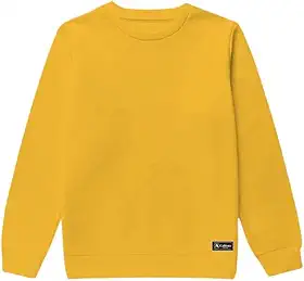Blusão Moletom Infantil Liso Básico Gola Redonda Sem Capuz