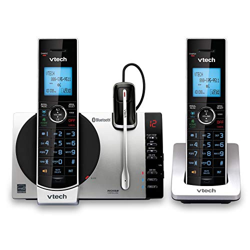 Teléfono inalámbrico VTech DS6771-3 negro y plateado miniatura 1
