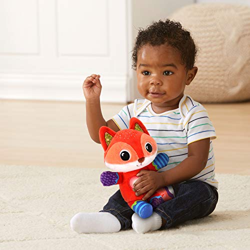 VTech - Malo, Mon Renardeau Dodo, Peluche Renard, Doudou Bébé, Musique Douce et Sons Apaisants, Lavable en Machine, Cadeau de Naissance - Contenu en Français