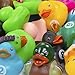 Kangaroo Bulk Assorted Rubber Ducks for Jeep Owners and Toddler Party Favors - Mini Ducks in Bulk Ideal for Rubber Ducking