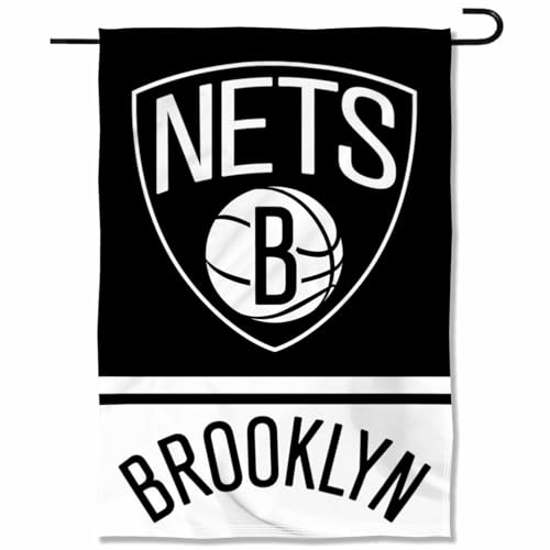 Drapeau Brooklyn Nets Double Face de Jardin Premium Résistant
