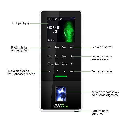 Mejores comprativas On-line Control de acceso biométrico para empresas favoritos de las personas. 3 Imagen adicional