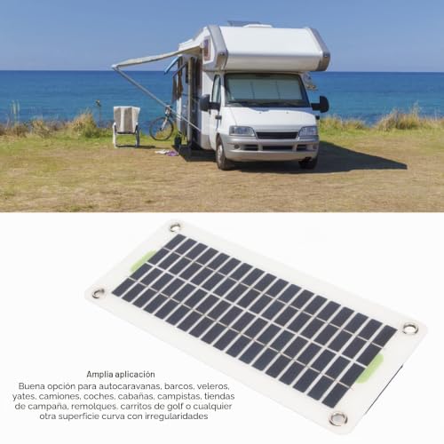 Panel solar impermeable 30W con dos salidas USB y doble voltaje 5