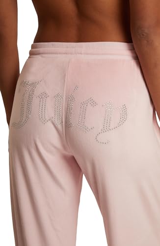 Image of Juicy Couture Women's Velvet Fleece Lounge Pajama Pant with Rhinestones