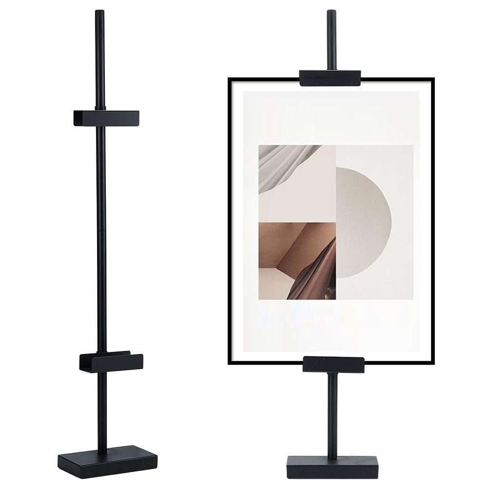 OLYCRAFT 75cm Adjustable Tabletop Easel Stand Adjustable Art Picture Frame Stand Black Picture Easels for Display Adjustable Art Easel for Frames Pictures Books Cards Photos Art Poster Signs