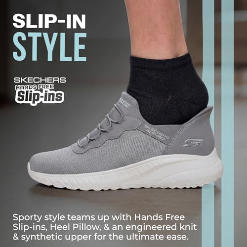 Skechers Men's Hands Free Slip-ins Skechers Bobs Squad Chaos - Daily Hype, Grey, 11 — view 3
