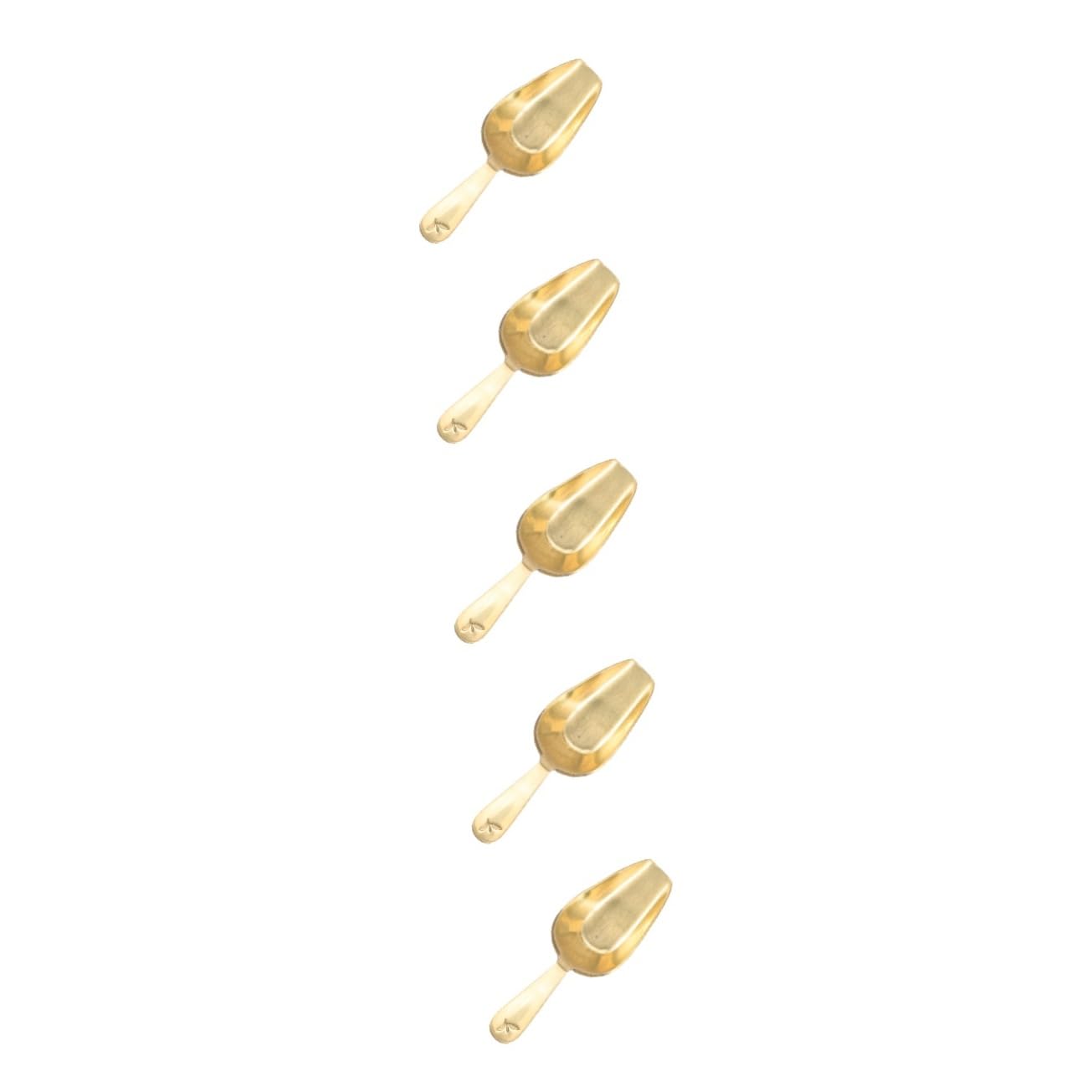 Cuillère à thé laiton lot de 5 cuillères à mesurer classiques pour le thé en vrac élégantes