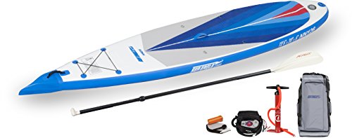 Sea Eagle NeedleNose 12’6” Inflatable Lightweight High Pressure Drop Stitch Stand Up Paddle Board Patented Wave Piercing Bow, with SUP Paddle, Pump, Slide in Skeg and Backpack