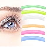 24 Pieces Eyelash Perming Pads Silicone Eyelash Perm Lift Pads Eyelash Curler Refills Pads for...