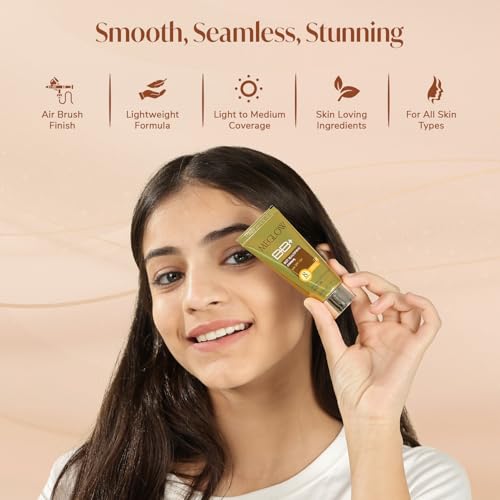 Image of Meglow Best Beautifying BB+ Cream with SPF 15+ for Face Makeup | Skin brightening Cream for Instant Glow - Pack of 2 (30g each)