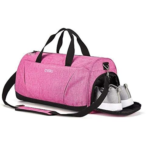 KASIBON Sports Duffel Bag with Shoe Compartment Cover