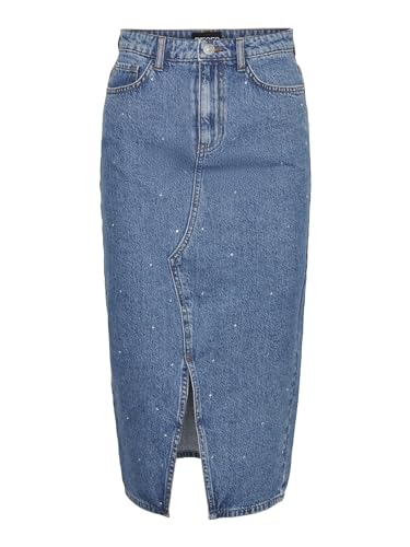 Jupe midi en strass PIECES Pcsky Hw vêtements tendance pour femme
