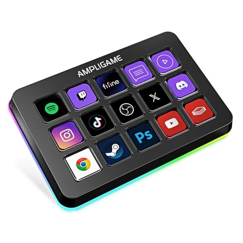 AMPLIGAME D6 ストリームコントローラー Amazon.co.jp: FINE AmpliGame D6 Stream Controller, 15 LCD Key