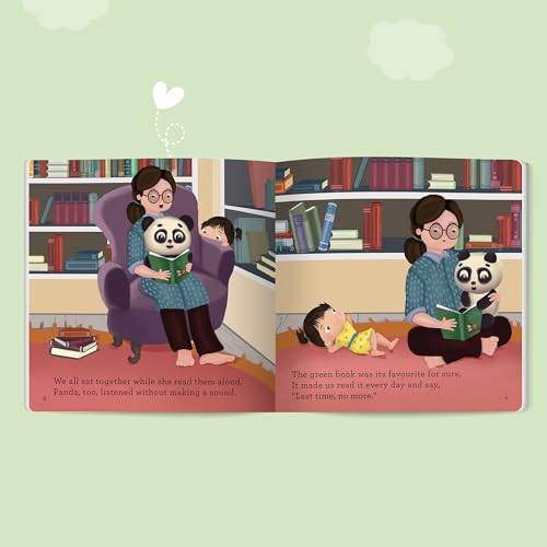 Image of The Panda Who Came to Read: Board Book for Babies to Build Early Reading Habits by SAM & MI | Short Story Book on Toddlers' Daily Routine & Encourage Parent-Child Bonding | Up to 4 Years