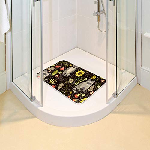 Alfombrilla de baño ovalada de drenaje rápido con ventosas de succión, 68,3 x 37,3 cm 7