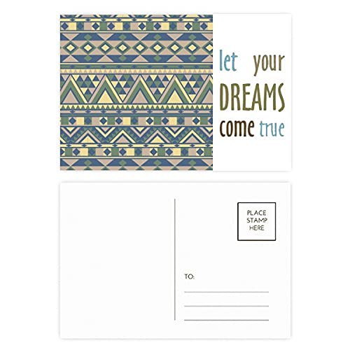 Cartes postales triangulaires losange Come True pour correspondance