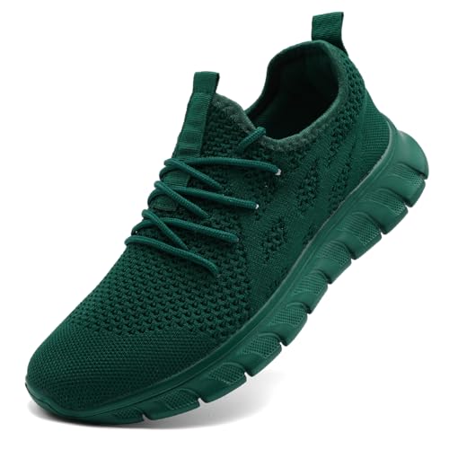 Image of Mens Walking Tennis Shoes Slip On Hiking Running Sneakers Non Slip Fitness Casual Workout Athletic Gym Lightweight Breathable Comfortable Trainers