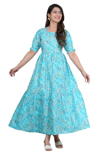 Monique Brand Women's/Girls Cotton Kurta for Women Floral Printed...