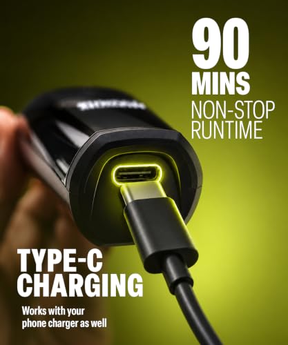 Image of Bombay Shaving Company Power Play NXT Trimmer for Men | Beard Trimmer for Man | Hair Trimmer for Man | Type C, 90 Min, 4 Combs, Self-Sharpening | Olive