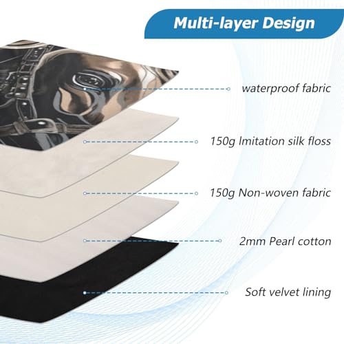 Funda para portátil 13-14 pulgadas con flores, impermeable y resistente miniatura 4