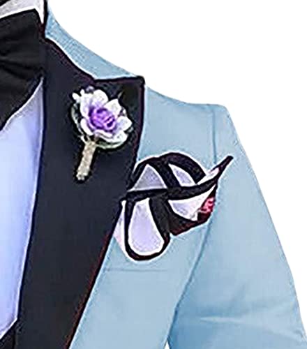 Men's Business Leisure Groom Banquet Suit Notch Lapel Wedding Prom Suits Tuxedos 3 Piece 1 Button Blazer Vest Pants4